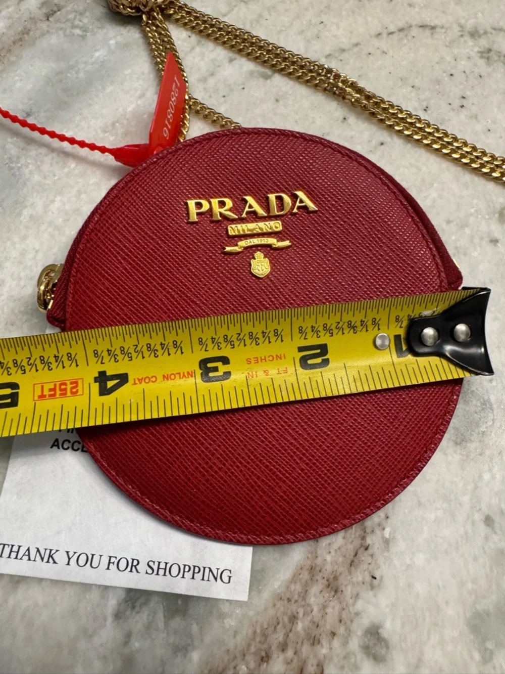 NWT Authentic Prada red coin purse crossbody bag - Picture 6 of 11